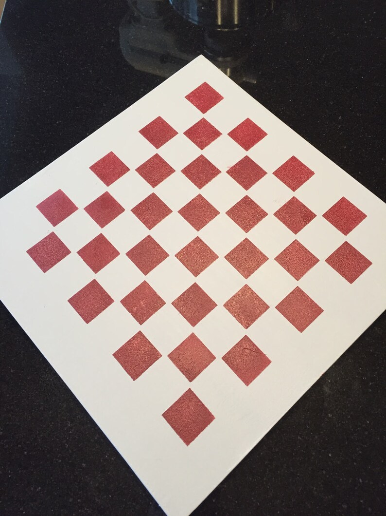 Checkers Board Stencil Create Your Own Checker Chess Board | Etsy