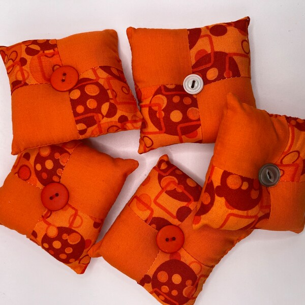 Pin Cushion Pillows in Bold Vibrant Colors