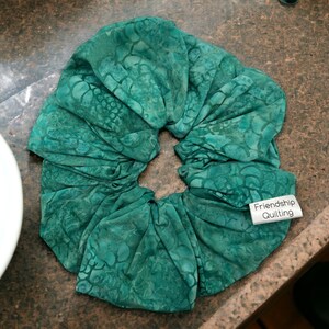 XL Sasha Scrunchie, Batik fabric, hair tie