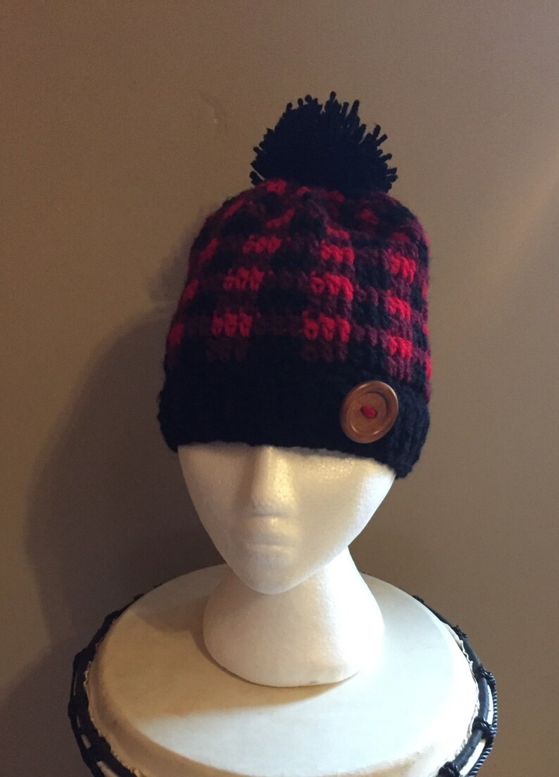 Plaidlumberjack Crochet Hat Etsy
