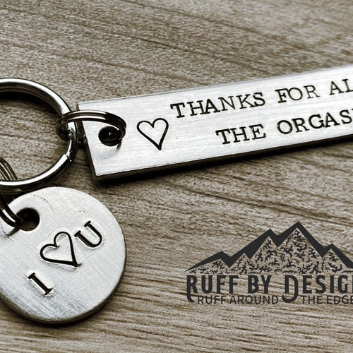 Thanks For All The Orgasms Couple Black Humor Gift Love Funny Keychain Gifts - Foto 8