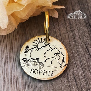 Collier et laisse pour chien personnalisés en laiton pour chien/chat pour animaux de compagnie faits à la main pour animaux de compagnie Médailles pour chien ID