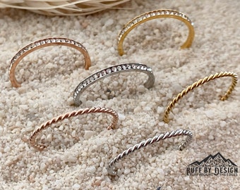 Stacking Spacer Rings Minimalist Stainless Steel