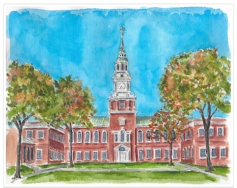 Dartmouth College, The Baker Library print