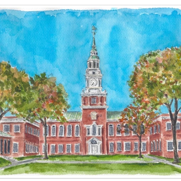 Dartmouth College, The Baker Library print