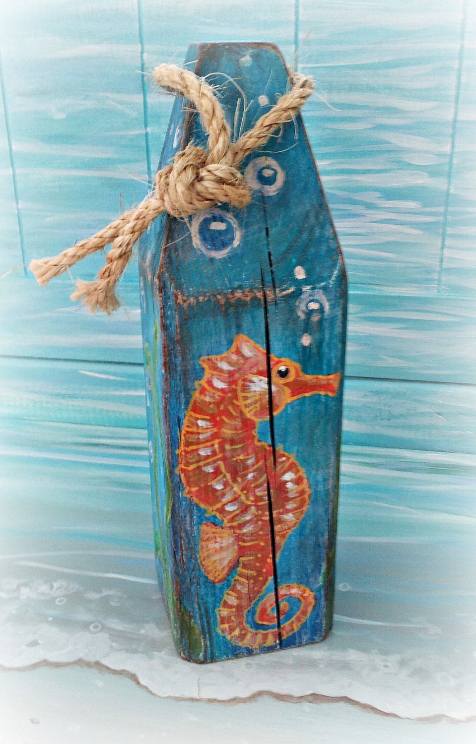 Decorative buoy Nautical buoy Wooden buoy painted buoy | Etsy