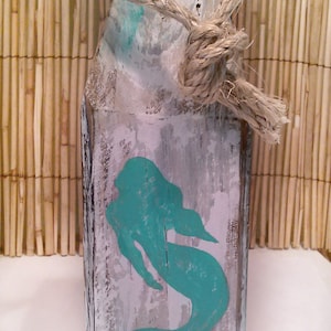 Mermaid buoy - wooden buoy - painted buoy - lobster buoy - nautical decor -  mermaid decor - outdoor nautical decor - gift for mermaid fan