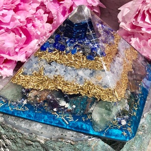 Powerful Orgonite® Orgone Pyramid X Large 5.25 x 4.5 inches Expand Consciousness Free WORLDWIDE SHIPPING image 1