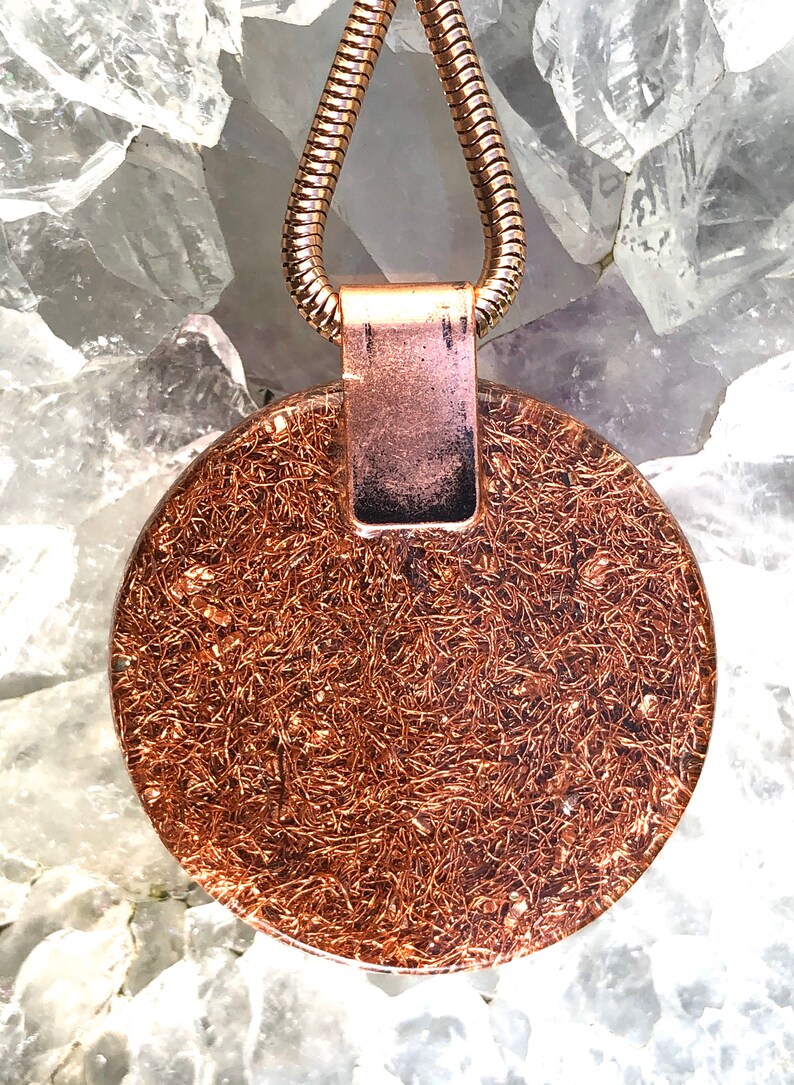 Large - Blue AventurineSeleniteGreen AventurineBlue Apatite Orgonite\u00ae Orgone Pendant FREE WORLDWIDE SHIPPING!