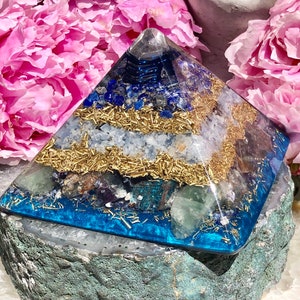 Powerful Orgonite® Orgone Pyramid X Large 5.25 x 4.5 inches Expand Consciousness Free WORLDWIDE SHIPPING image 6