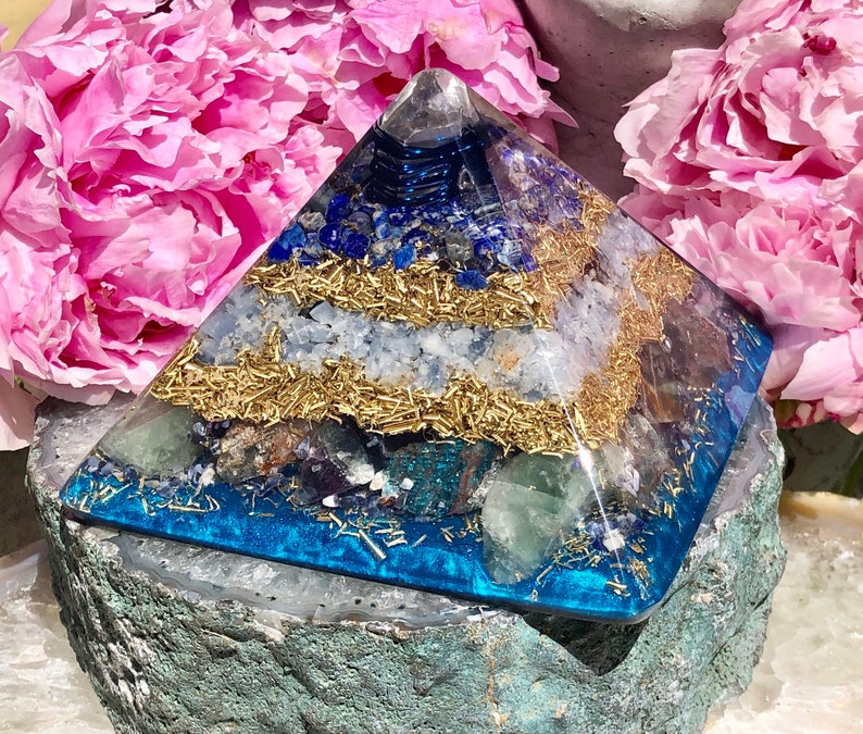 Powerful Orgonite® Orgone Pyramid X Large 5.25 x 4.5 inches Expand Consciousness Free WORLDWIDE SHIPPING image 6