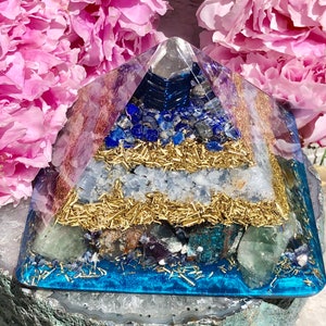 Powerful Orgonite® Orgone Pyramid X Large 5.25 x 4.5 inches Expand Consciousness Free WORLDWIDE SHIPPING image 5