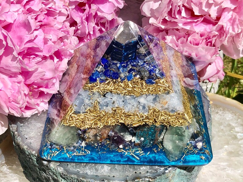 Powerful Orgonite® Orgone Pyramid X Large 5.25 x 4.5 inches Expand Consciousness Free WORLDWIDE SHIPPING image 5