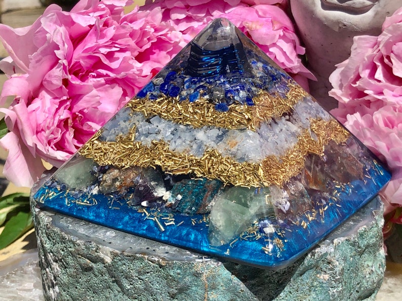 Powerful Orgonite® Orgone Pyramid X Large 5.25 x 4.5 inches Expand Consciousness Free WORLDWIDE SHIPPING image 9