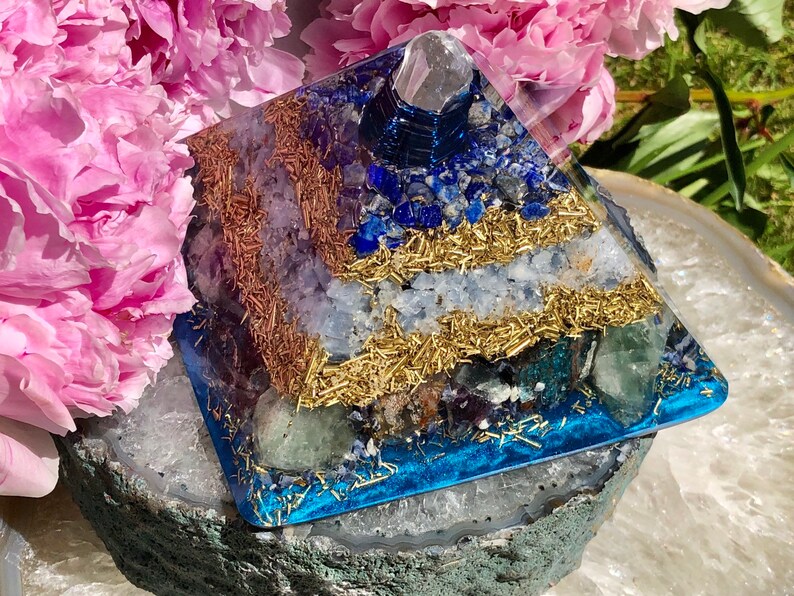 Powerful Orgonite® Orgone Pyramid X Large 5.25 x 4.5 inches Expand Consciousness Free WORLDWIDE SHIPPING image 7