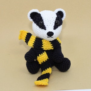 Loyal Badger Amigurumi Pattern - Wizard School House Mascots