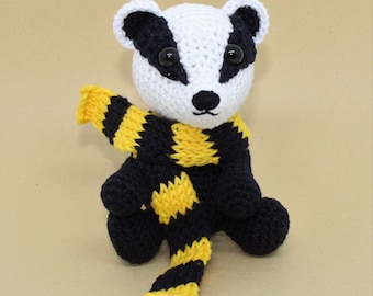 Loyal Badger Amigurumi Pattern - Wizard School House Mascots