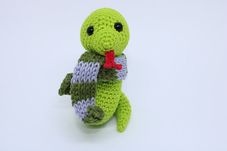 Slytherin Snake Amigurumi Pattern Hogwarts House Mascots Etsy