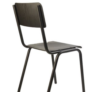 Chaise classique multi-usage, look industriel vintage intérieur et extérieur, chaise empilable de restaurant de café bistro, chaise de style rétro en contreplaqué image 5