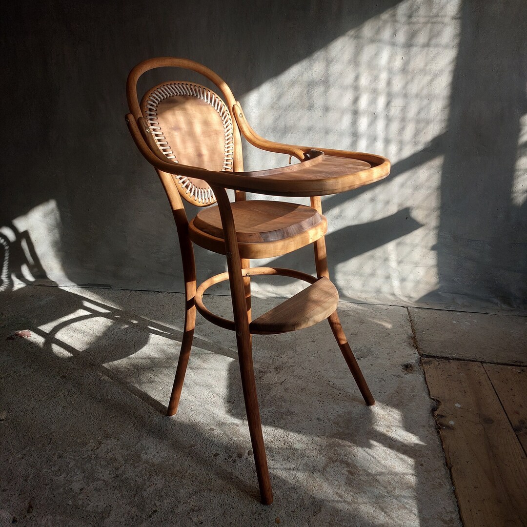 Children Chair, Original Base, Reinvented Walnut Parts