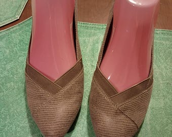 Vintage Kim Rogers Faux Snakeskin Omarey Classic Pump Shoes 9.5M