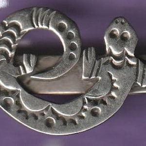 Vintage Gecko Sterling Silver Money Clip 7.3 gram - Rare