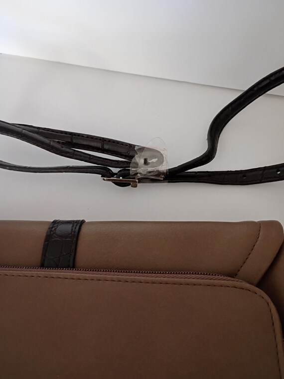 Vintage Multi Function Leather Like Bag with Adju… - image 12