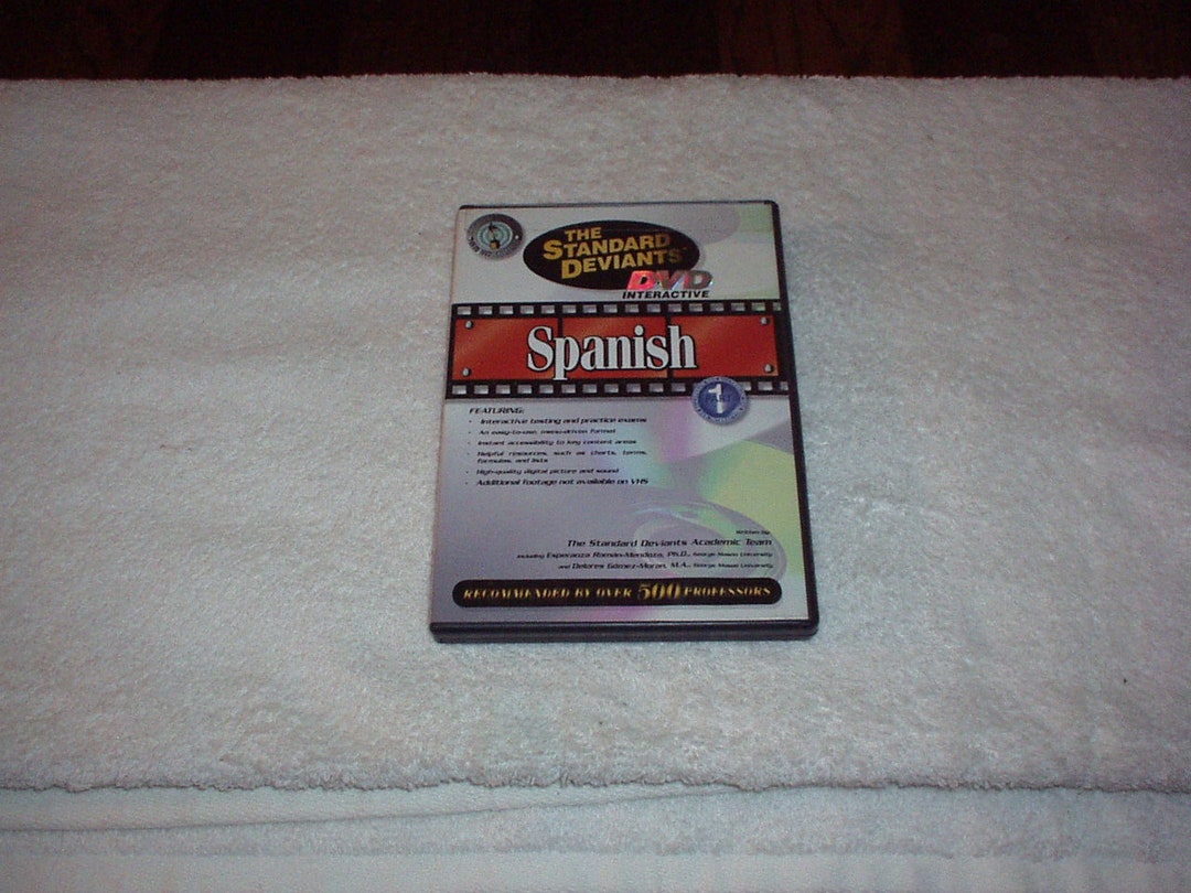 The Standard Deviants DVD Interactive spanish Like New Etsy