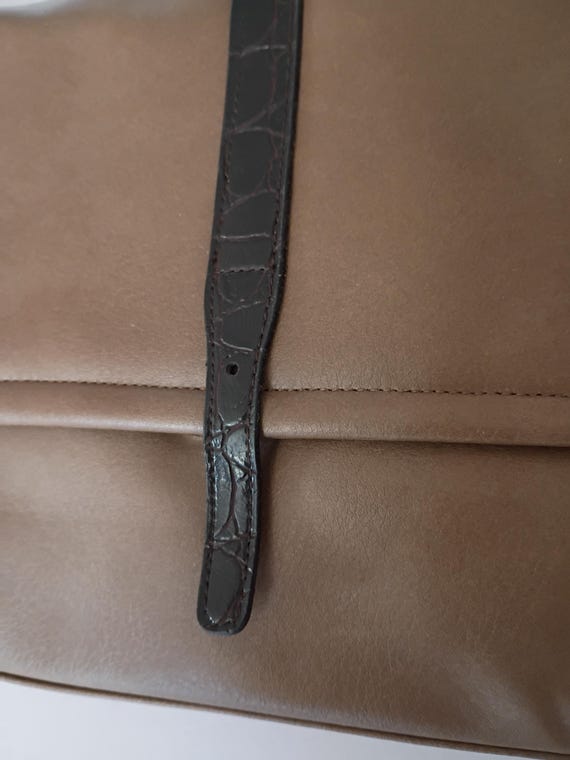 Vintage Multi Function Leather Like Bag with Adju… - image 5