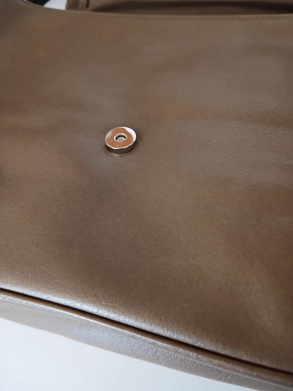 Vintage Multi Function Leather Like Bag with Adju… - image 7