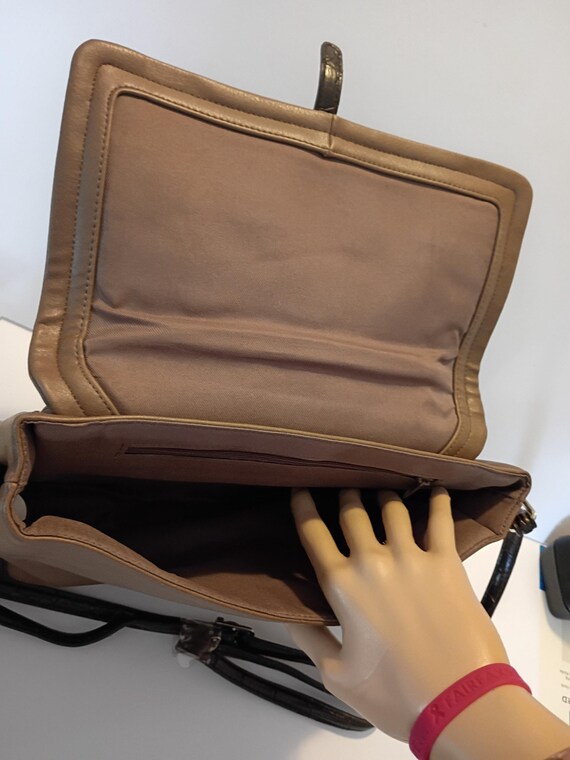 Vintage Multi Function Leather Like Bag with Adju… - image 19