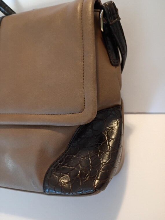 Vintage Multi Function Leather Like Bag with Adju… - image 3