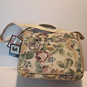 Vintage 1990s Mitzi Multi Function Organizer Floral Tapestry Pocketbook NWT