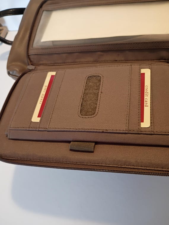 Vintage Multi Function Leather Like Bag with Adju… - image 14