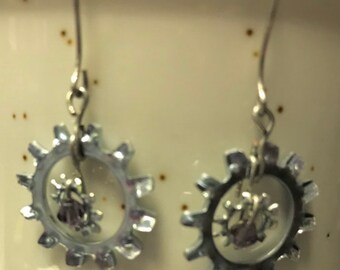 Pendientes de arandela punk