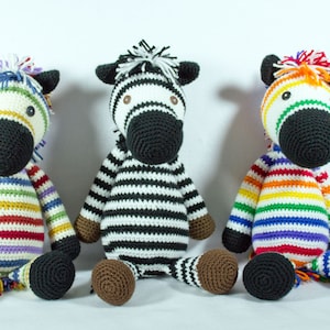 Crocheted Zebra