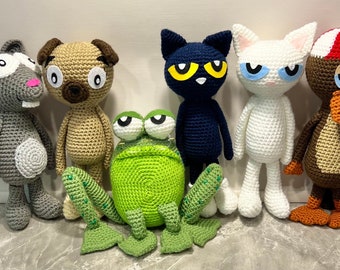 Storybook inspired characters - cat and friends