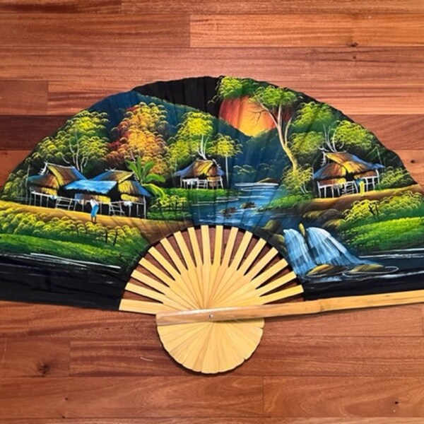 Japanese Wall Fans Etsy