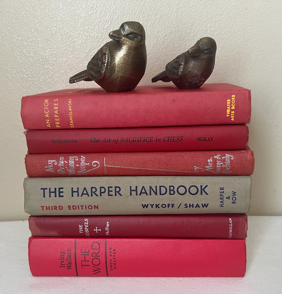 Vintage Red Book Bundle, Instant Library, Librarycore - Etsy