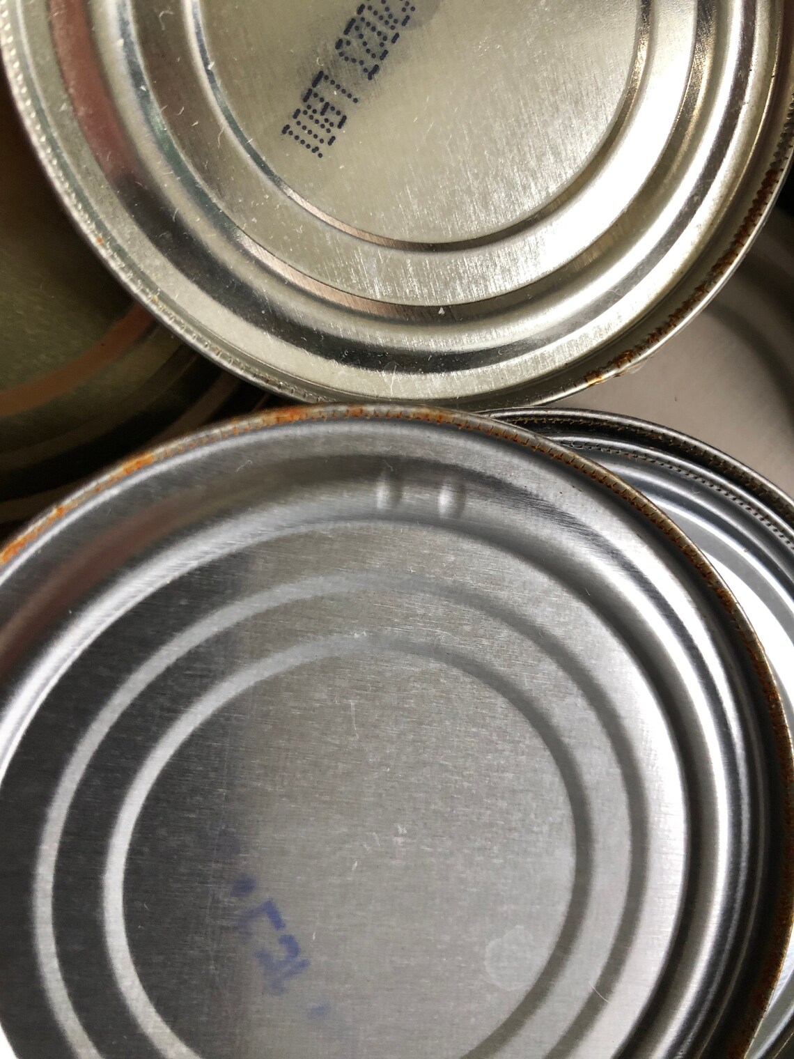 75 Metal Can Lids Recycled Tin Can Lids Crafting Can Lids Etsy UK