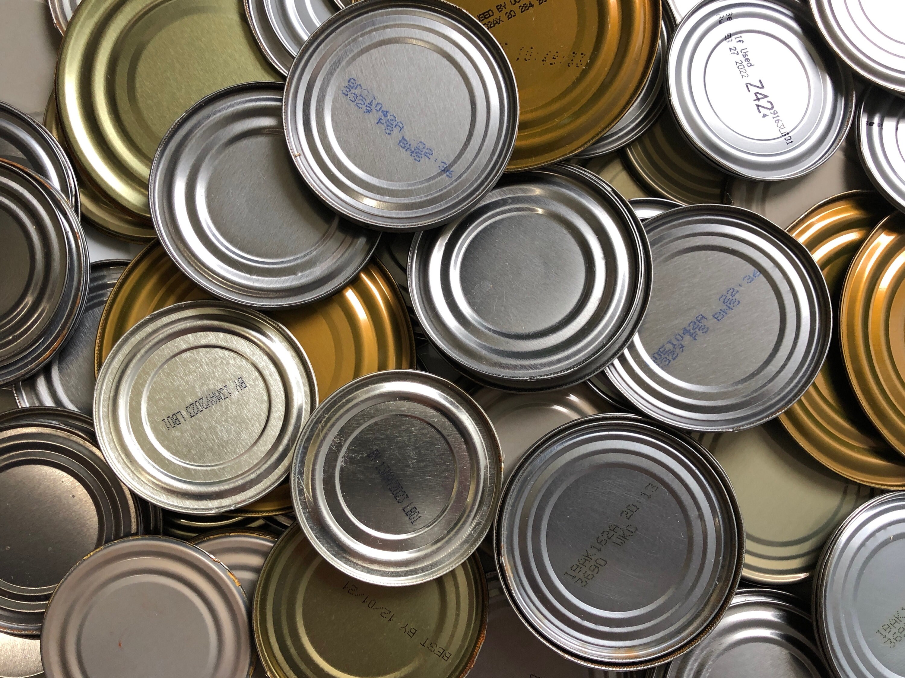 75 Metal Can Lids Recycled Tin Can Lids Crafting Can Lids Etsy UK