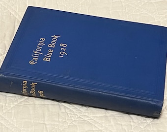 Vintage California Blue Book, 1928 State Roster