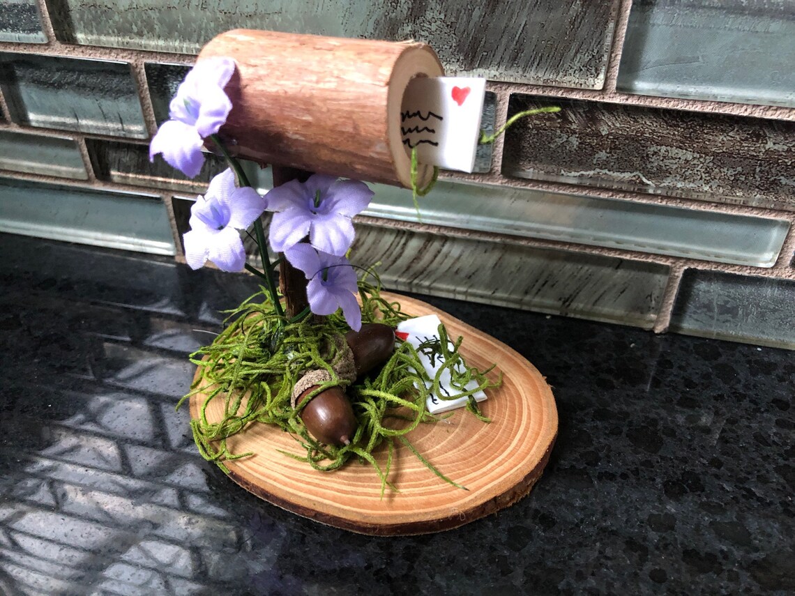 Fairy garden mailbox gnome pixie mailbox fairy mail Etsy