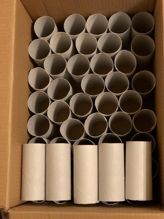 70 Recycled Toilet Paper Rolls Clean Cardboard Tissue Paper Etsy