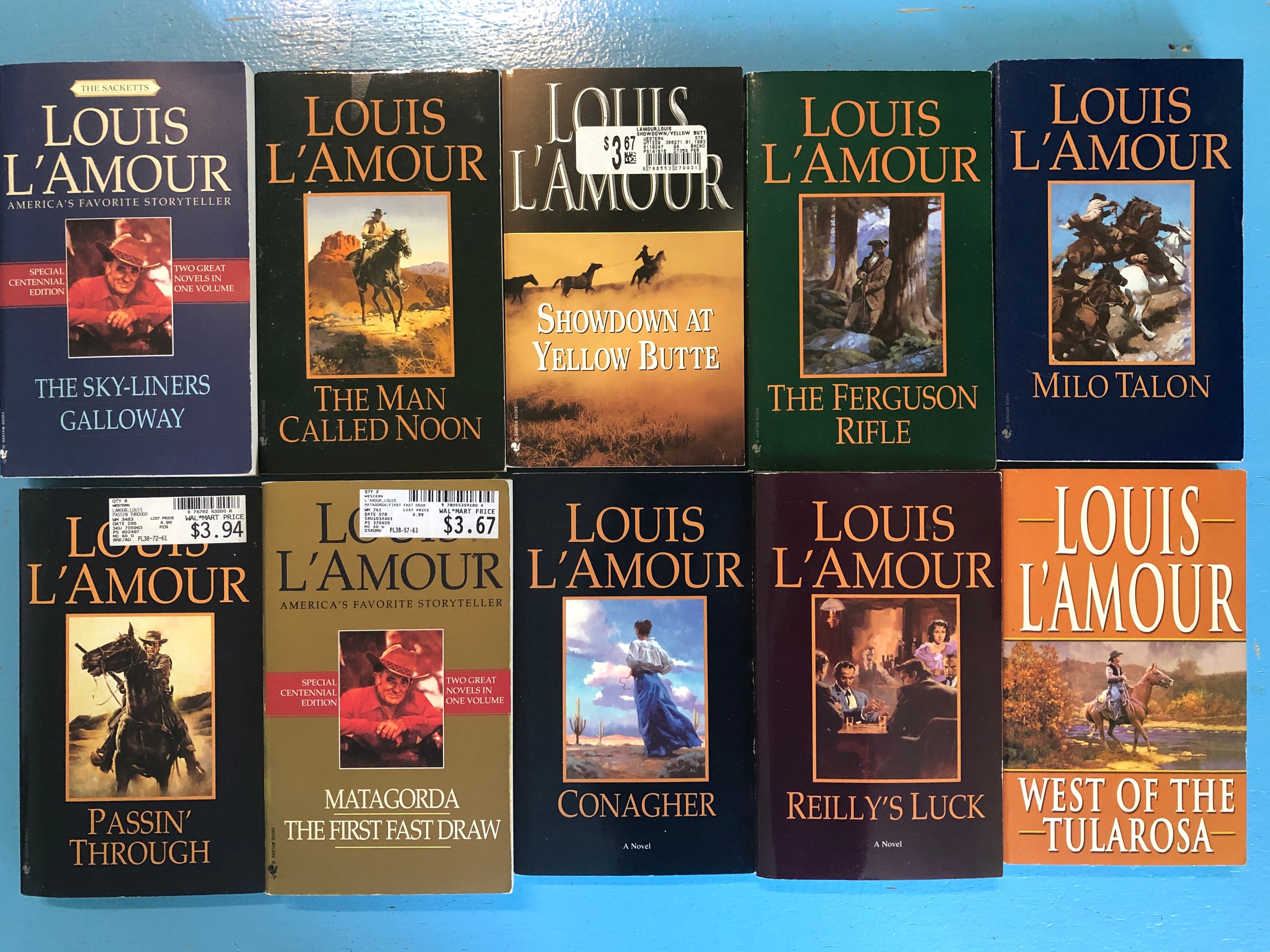 Louis Lamour Book Set of 10 Books Louis L' Amour Book 