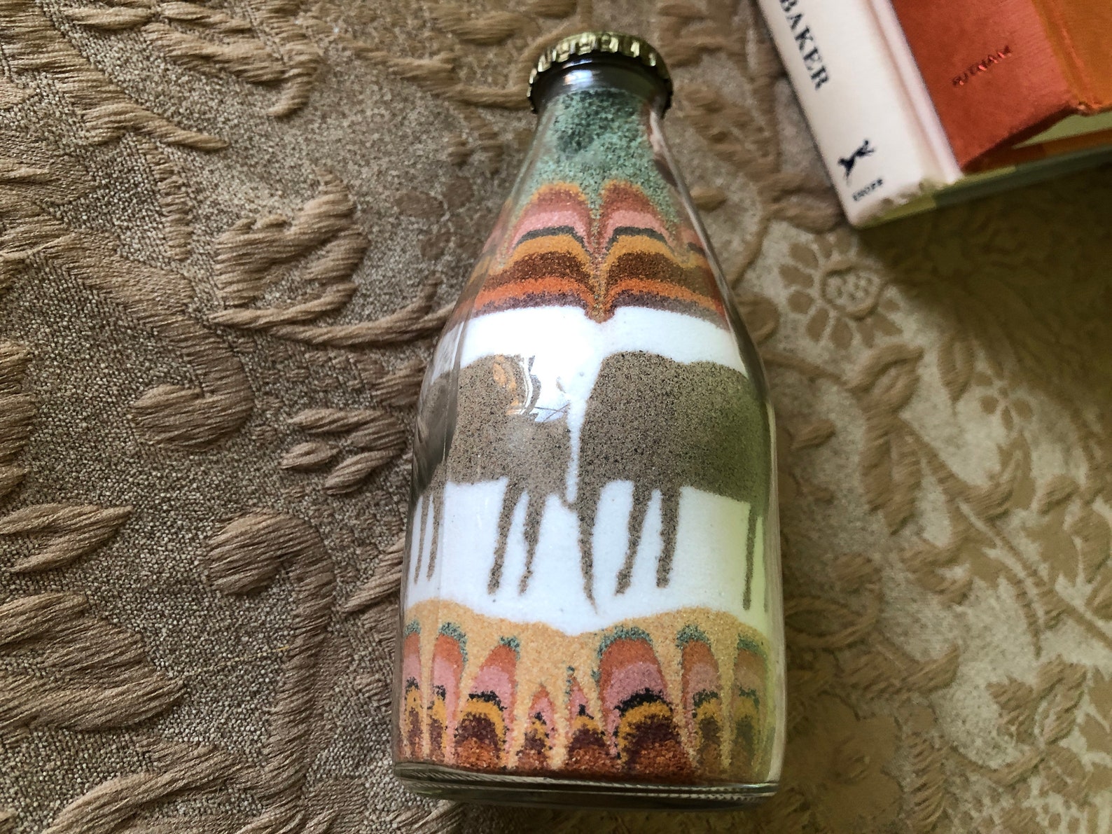 Vintage sand art bottle choice of 1 sand art bottle native Etsy