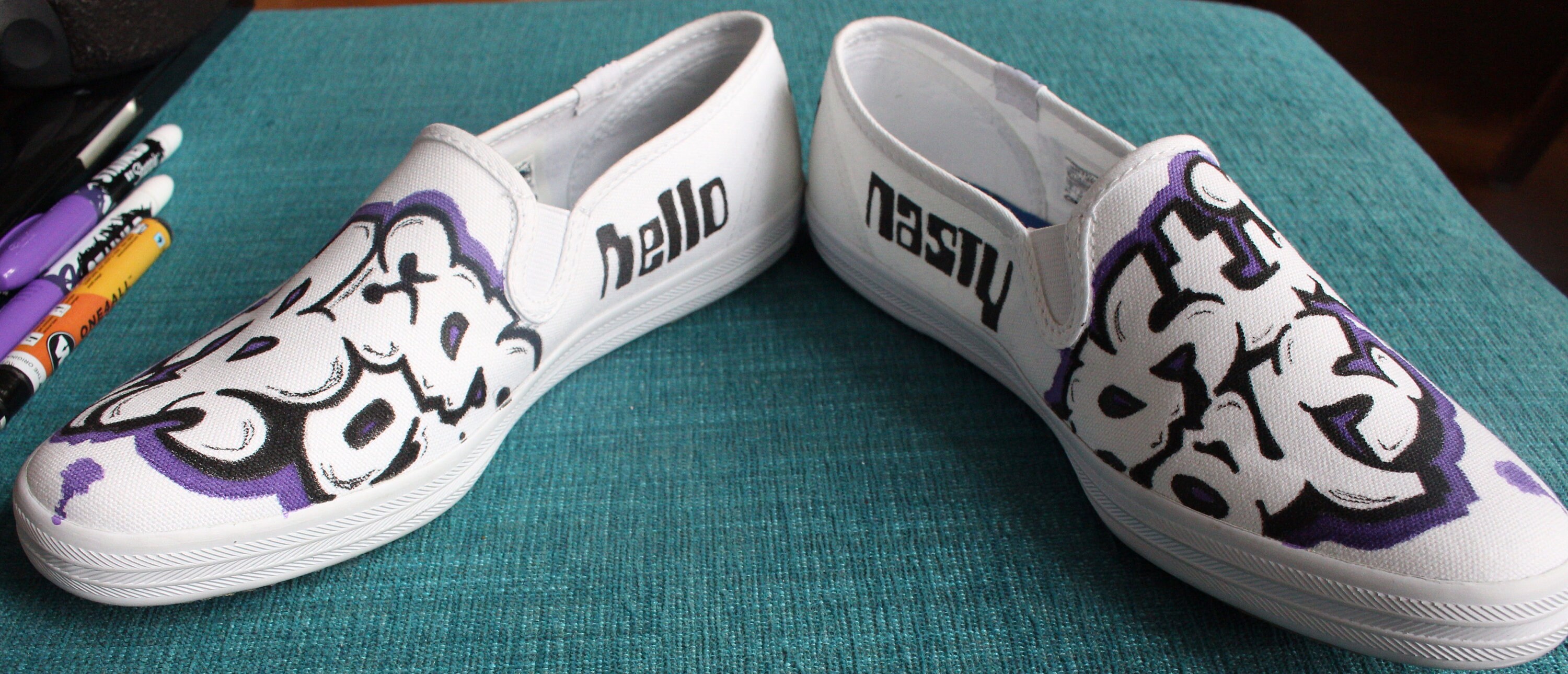 Custom Slip on Vans — Kicks by Kaitlyn