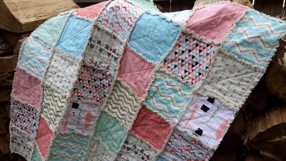 Feathers Arrows Tag Rag Blanket