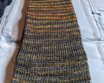 Microstripe self stripe sock yarn includes mini Lucille Ball