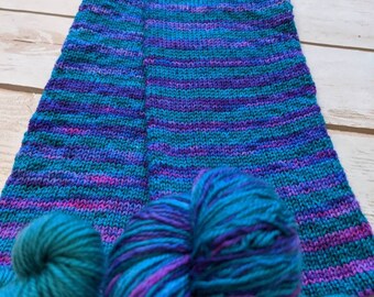 Microstripe self stripe sock yarn includes mini Lucille Ball